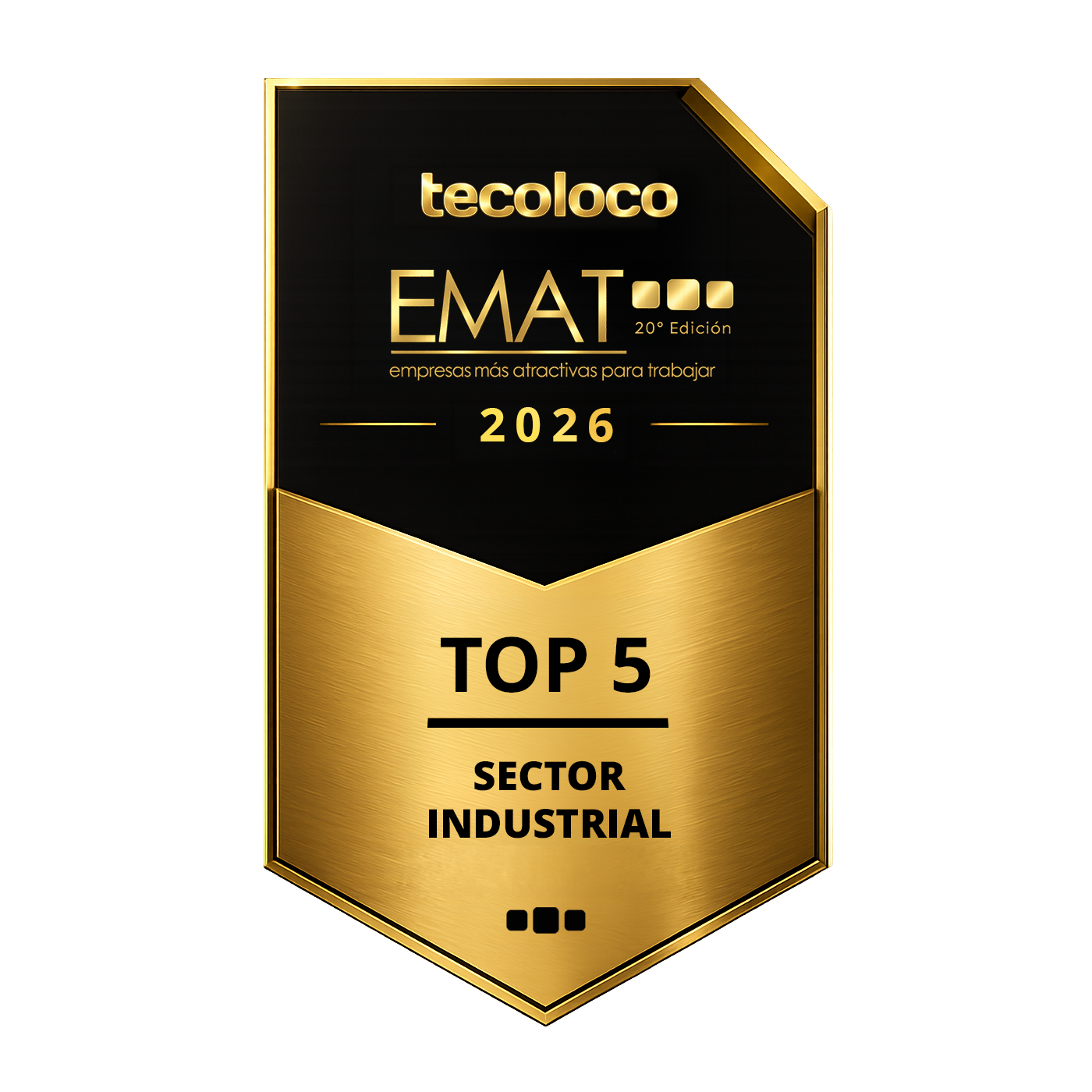Sello Tecoloco EMAT 2026 — Top 5, Sector Industrial